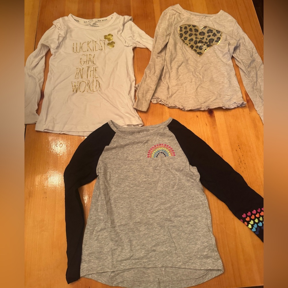 Girls size 5/6 long sleeve tops